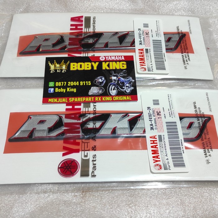 ✅Sale Emblem Tangki Rx King 2002 Kuning Gold Original Terbatas