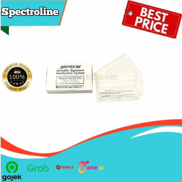 

SALE Spectroline Signature Invisible Satuan Termurah