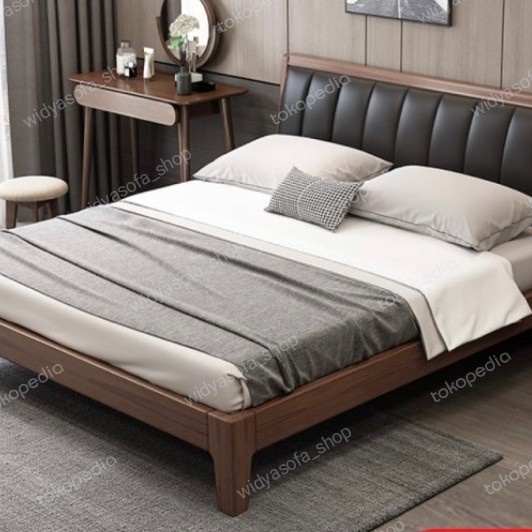 Perlengkapan Furniture Tempat Tidur Dipan Springbed / Meja Nakas Jati