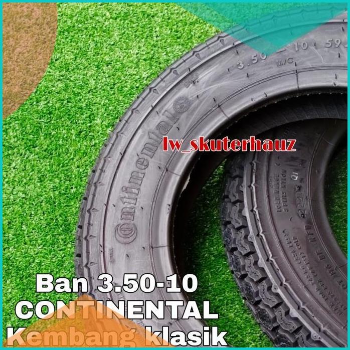 Ban tubeless Continental Uk 3.50-10 utk Vespa ring velg 10 16novz3 per