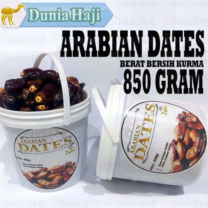 

Kurma Arabian Dates 850Gr Kemasan Ember Bukan Kurma Al-Qossim Al Qasim