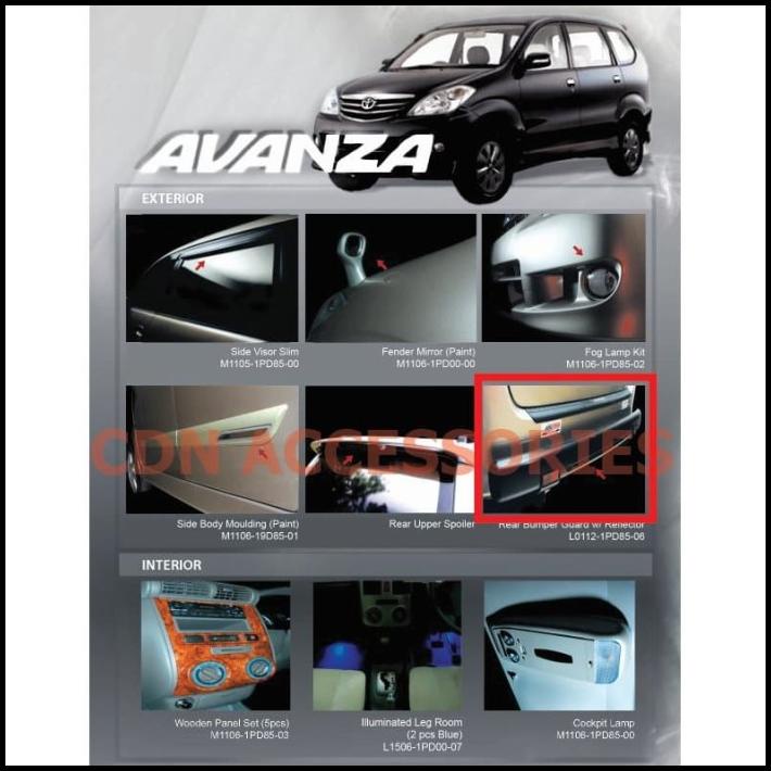 TERMURAH REAR BUMPER GUARD AVANZA 2010 / PENGAMAN BEMPER BELAKANG AVANZA 