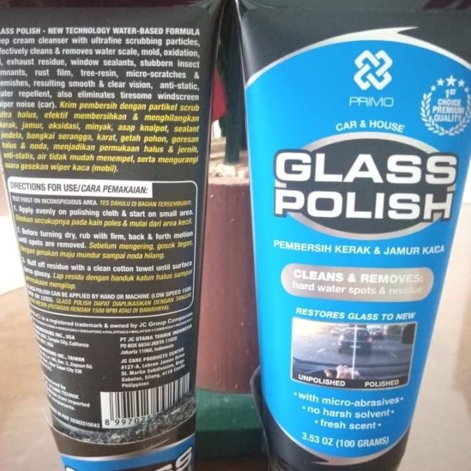 PEMBERSIH JAMUR KACA MOBIL & RUMAH / PRIMO GLASS POLISH 100GR