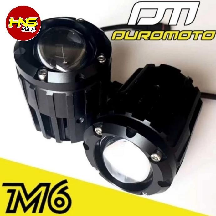 DUROMOTO M6 LAMPU LED 50 WATT FOGLAMP LAMPU TEMBAK MOTOR MOBIL PREMIUM