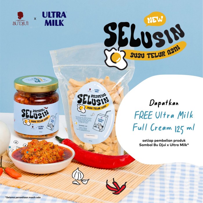 

Sambal Bu Djui X Ultrajaya Sambal & Basreng Selusin (Susu Telur Asin)