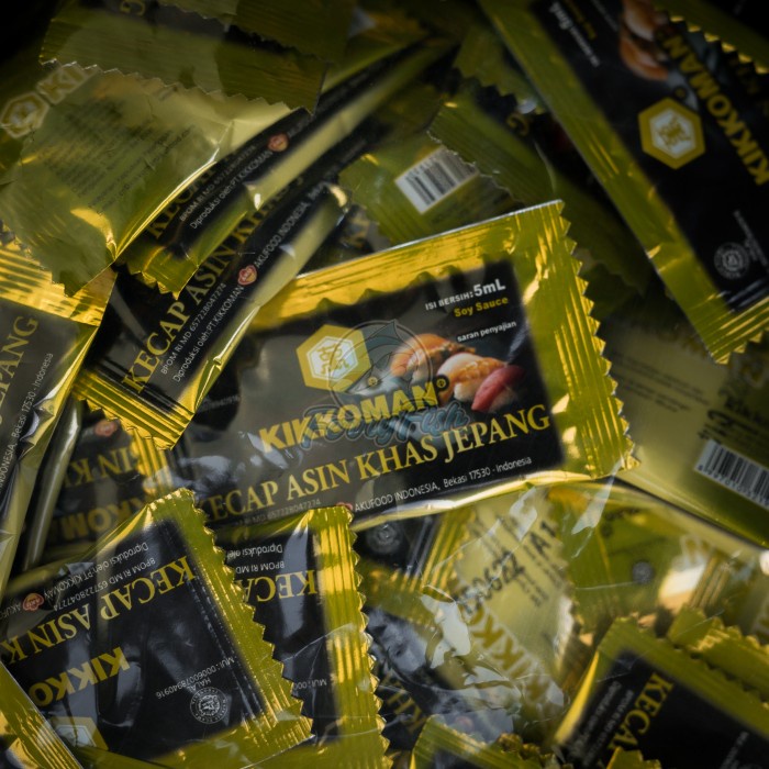 

Kikkoman Soy Sauce Shoyu Sachet 5Ml - Kecap Asin Khas Jepang 100Pcs