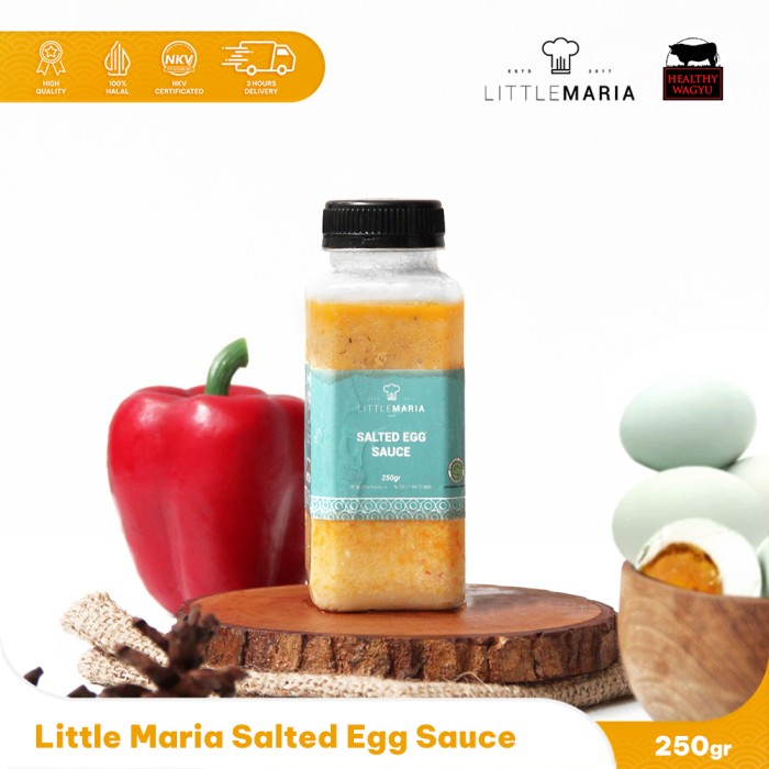 

Salted Egg Sauce/ Saus Telur Asin 200Gr 3-4 Portion