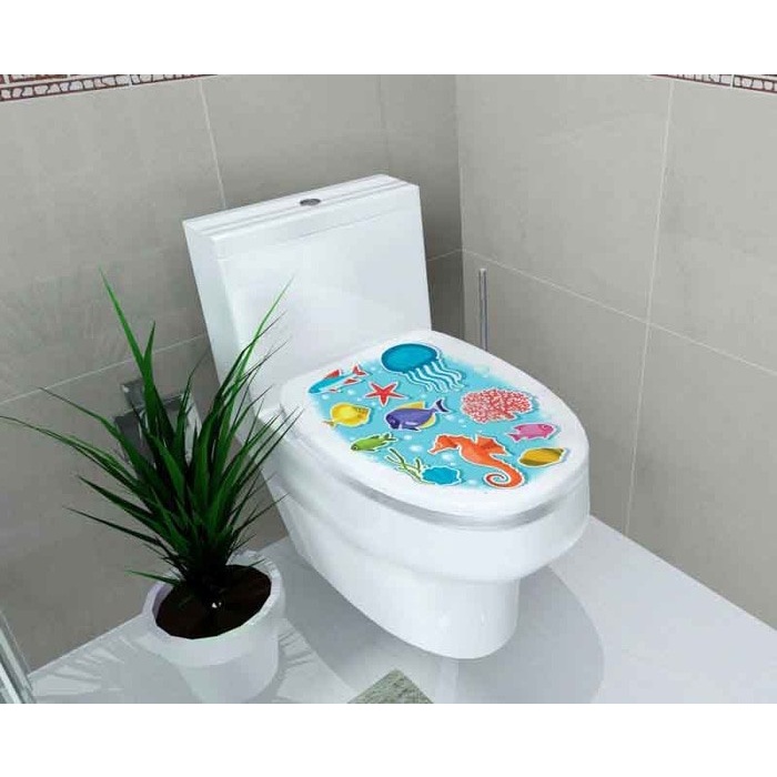 STICKER TOILET CLOSET STIKER TOILET DUDUK STIKER KLOSET STIKER WC DUDU
