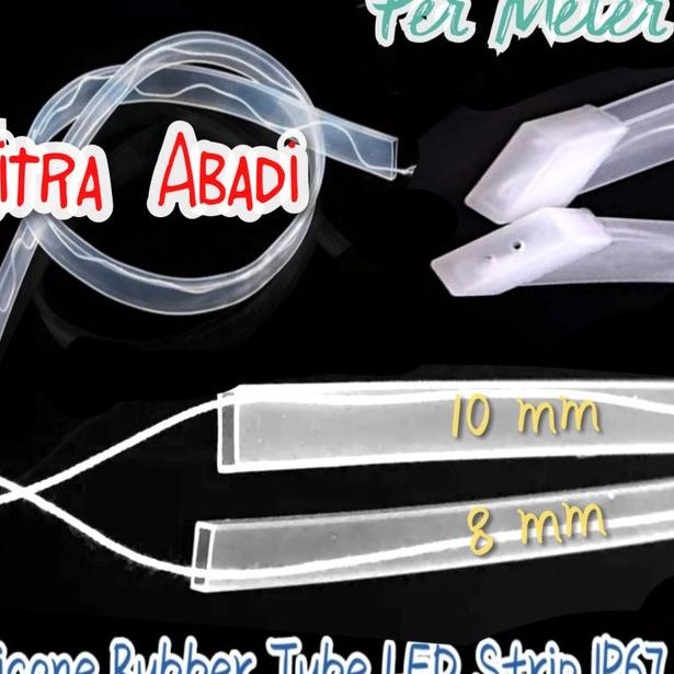 TERLARIS Selongsongan Karet Silicone Tube Tipis LED Strip IP67 Per Meter