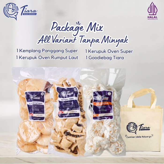 

Kerupuk - Paket Mix Kerupuk Oven Kerupuk Tanpa Minyak Tiara Krupuk Snack Bangka