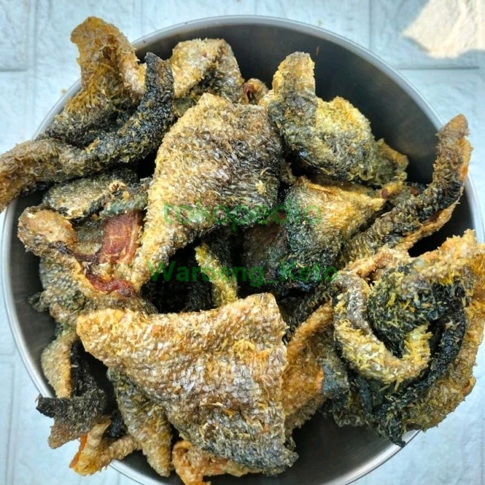 

Kerupuk - Kerupuk Kulit Ikan Mentah - Rambak Ikan Salmon Dan Ikan Patin Mentah