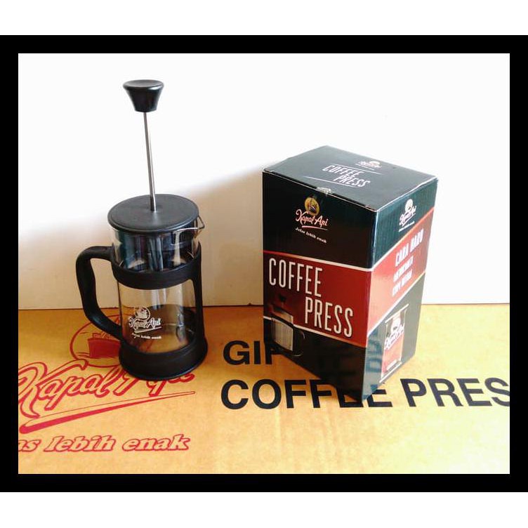French Press, Coffee Press, Plunger Kapal Api Terjan