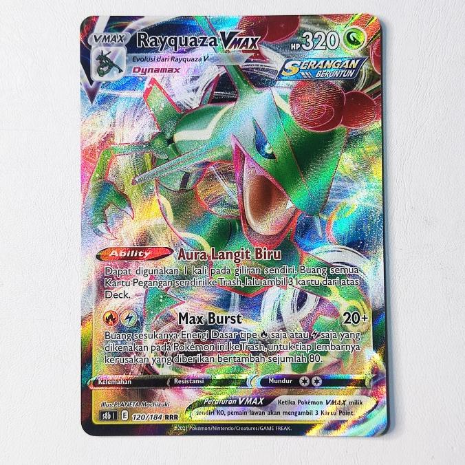 Rayquaza VMAX RRR 120/184 S8b - Kartu Pokemon Indonesia