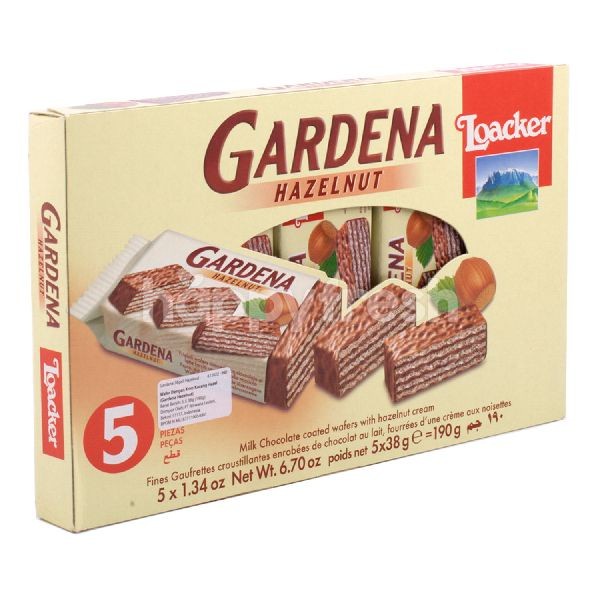 

Biskuit Wafer - Loacker Gardena Hazelnut 190Gram Snack Import Wafer Biskuit Chocolate