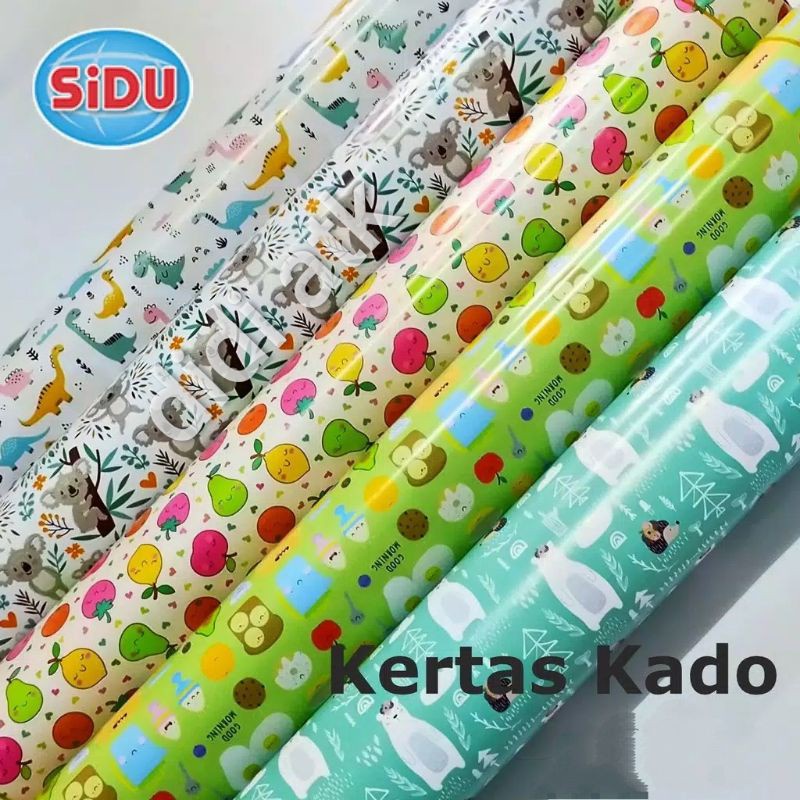 

Kertas Kado Kiky & Sidu Glossy 50 Lembar (1 Pa)