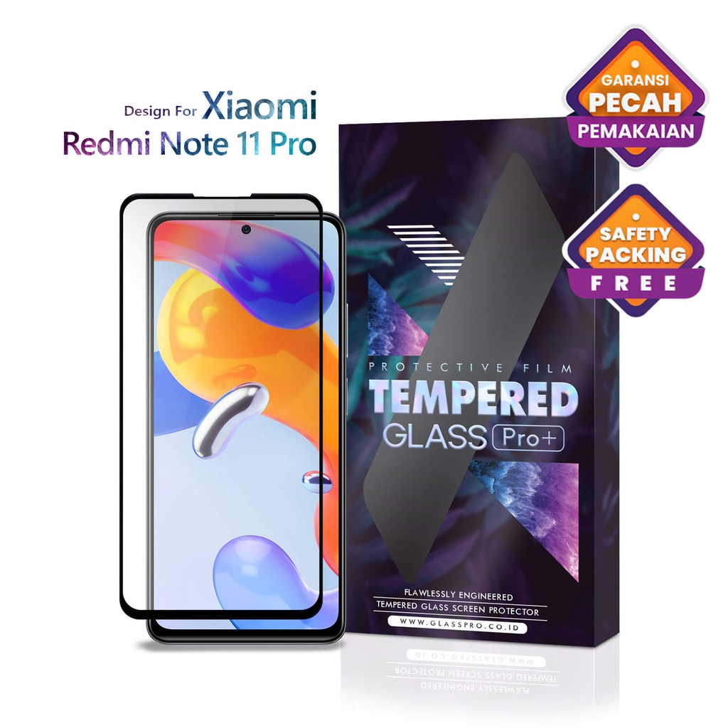 Glass Pro Tempered Glass Xiaomi Redmi Note 11 Pro 5G Full Cover - Premium