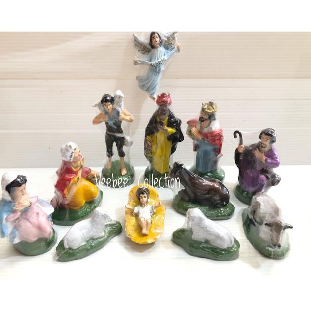 Bisa COD Patung kelahiran yesus 11cm/ Diorama / hiasan pohon natal/ patung yesus kecil/ patung kanda