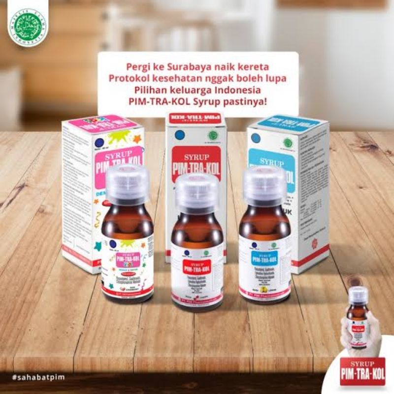PIMTRAKOL Syrup Obat Batuk Flu Anak 60 ml pim tra kol