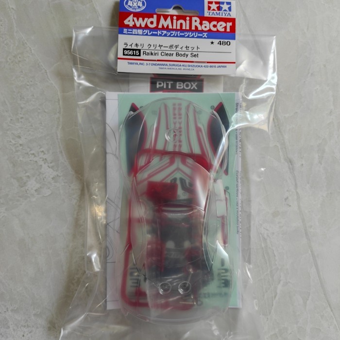 TAMIYA 95615 MINI 4WD Raikiri clear body Chassis