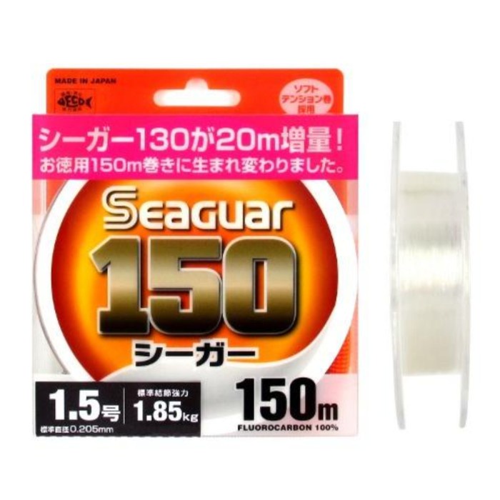 SEAGUAR 150 FLUOROCARBON LEADER LINE 150M