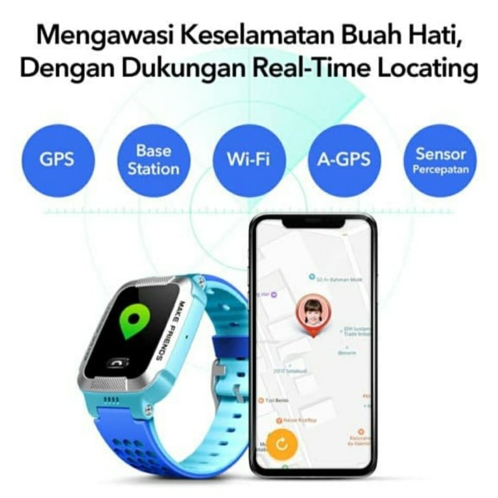 Imoo Smart Watch Y1 Biru - Jam Tangan Anak Pintar Y1 Original