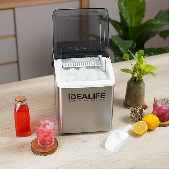 Promo Idealife Pembuat Es Batu Il-121 Mesin Es Batu Kristal Ice Maker 15L