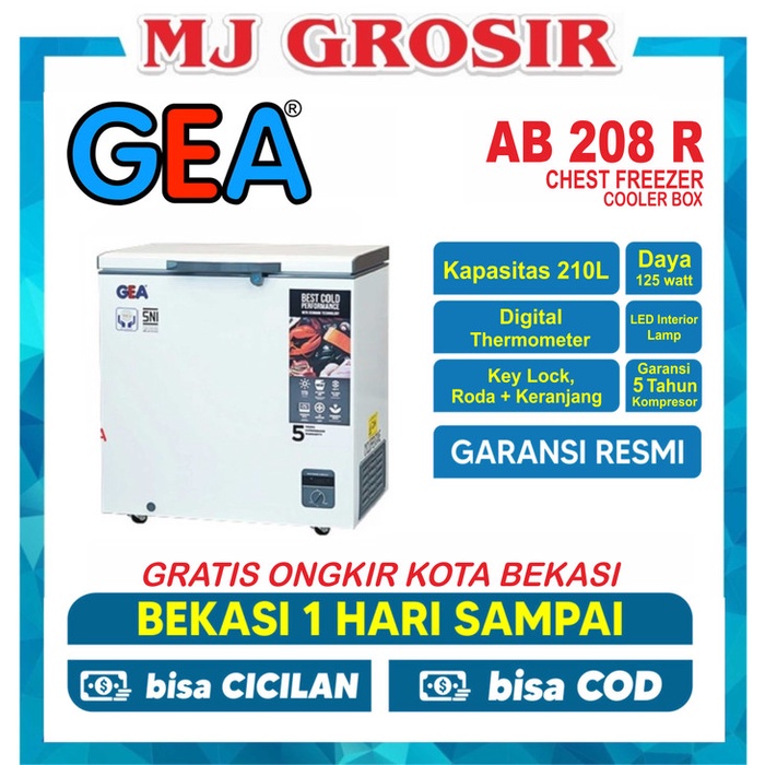 Terbaru Gea Ab 226 R Chest Freezer Box 220 L Lemari Pembeku 220 Liter By Gea Promo Terlaris