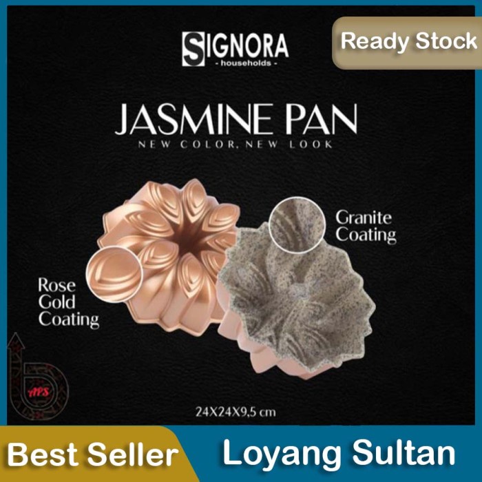 

✅Original Signora Loyang - Kue Jasmine Pan Premium Berwarna Rose Gold Diskon