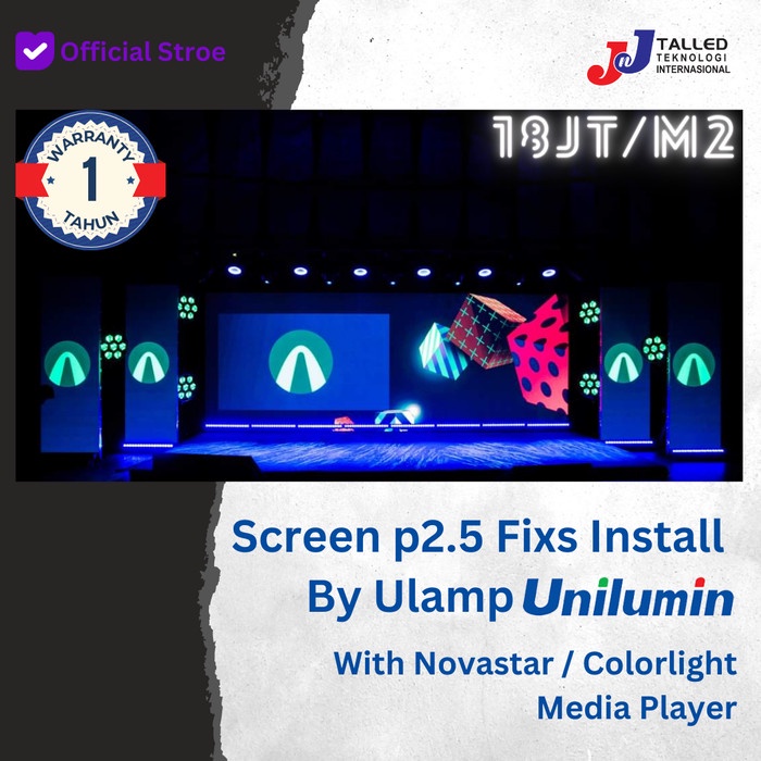 LED Videotron P2.5 Cailiang Indoor Instalasi Permanen Videowall Murah