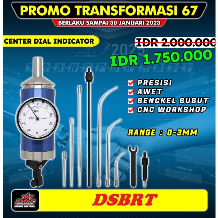 iZZi ALAT UKUR CENTER DIAL INDICATOR BRT P5091 0-3MM