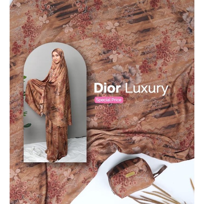 Mukena Dewasa Traveling - Silk Premium Printing - Royale Edition 2in1