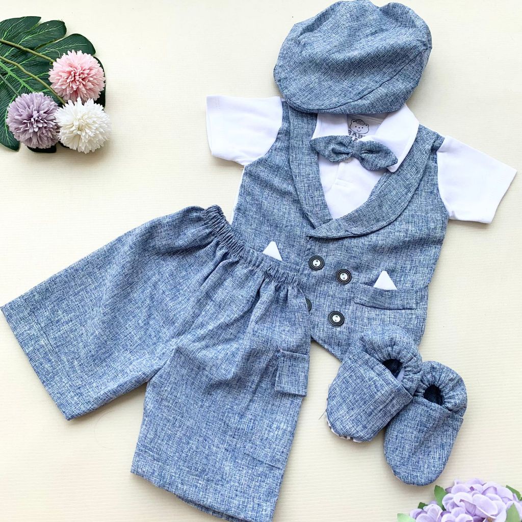 QUEBEECLOTH BAJU SETELAN BAYI COWOK 0 6 BULAN BAJU BAYI LAKI LAKI KEKINIAN MURAH BAJU PESTA BAYI
