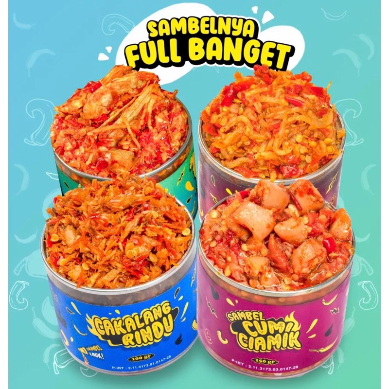 Eat Sambel - Kemasan Icip Sambel Cu / Cakalang / Teri / Ayam