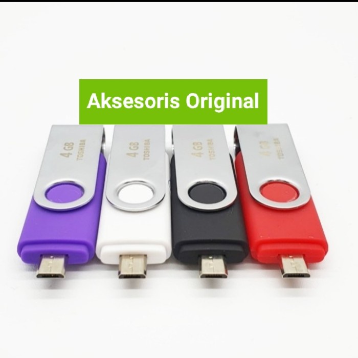 Termurahh Flashdisk Toshiba Otg 4Gb 4 Gb Micro Usb Original Oem Flashdrive