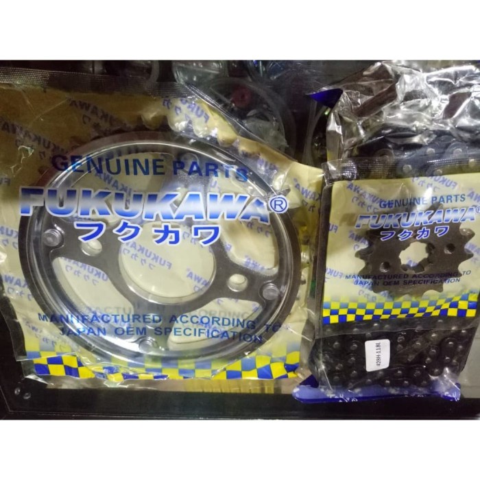 Gear Set Sonic Fukukawa Gir Set Depan Belakang & Rantai Tebal