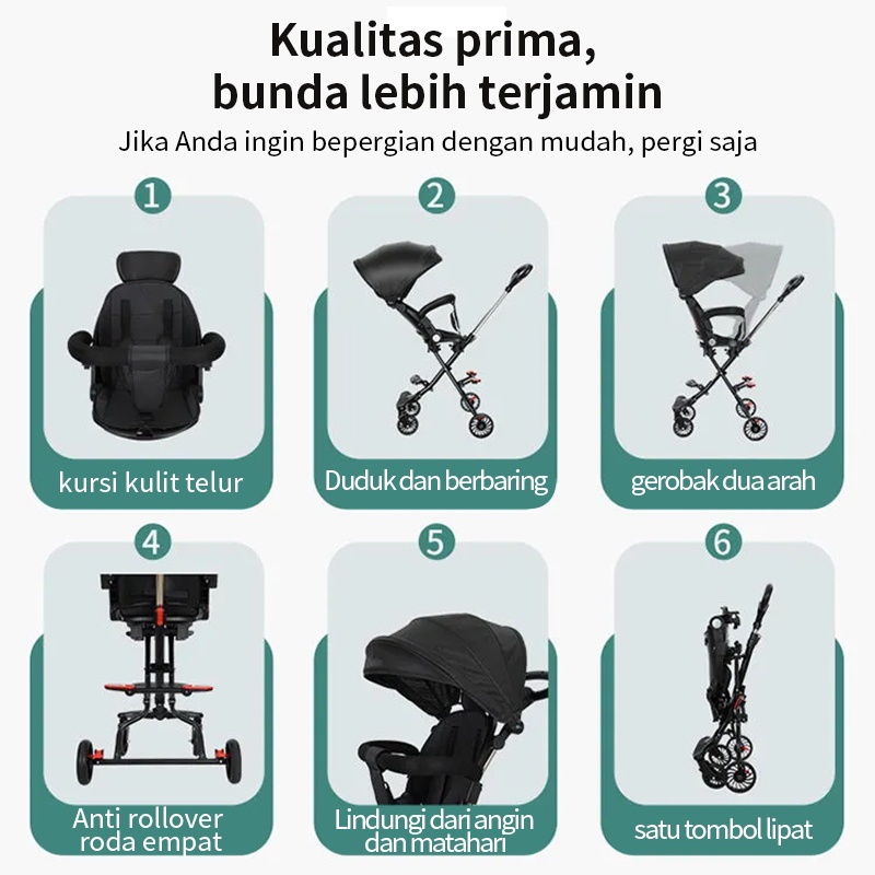 Yahaa Magic Stroller Baby Sepeda Anak 1 Tahun To 5 Tahun Kereta Dorong Bayi Sepeda Bayi Stroller