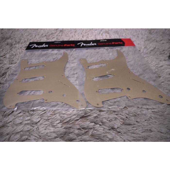✨New Ori Pickguard Fender 57 Stratocaster Gold Anodize 8 Hole Terbatas