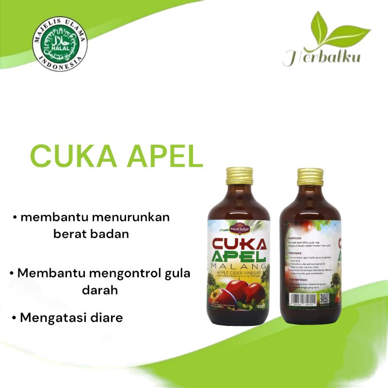 

CUKA APEL batu malang Apple cider vinegar 320 ml