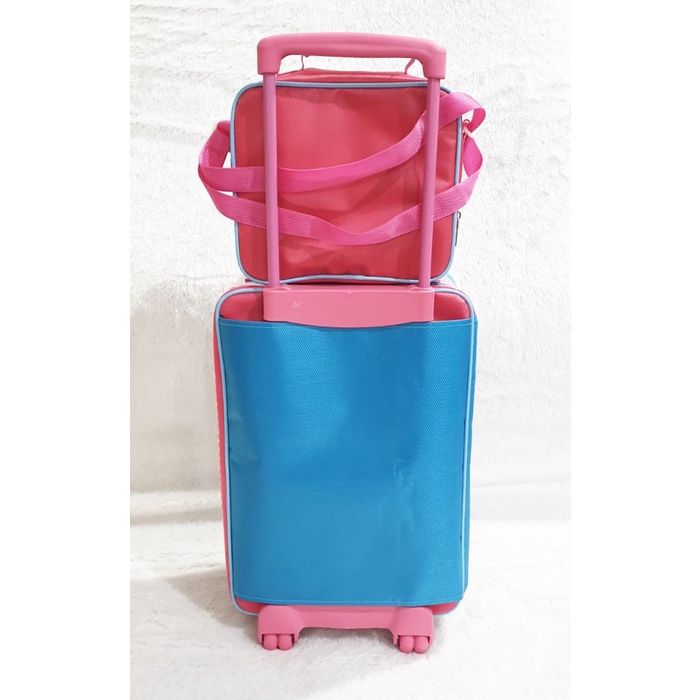 Set Koper Anak Perempuan Frozen Flower ( Koper + Tas Bekal )