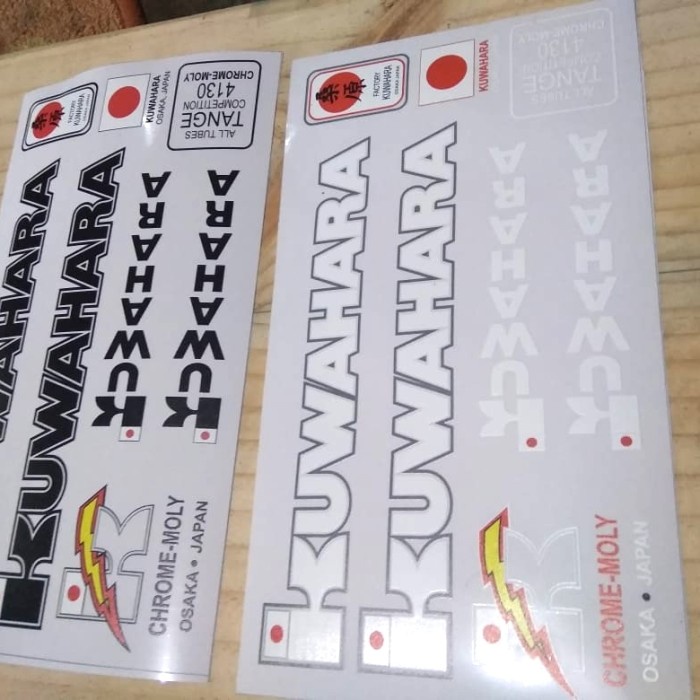 Sticker Decal Frame Sepeda Jadul Vintage Balap Kuwahara