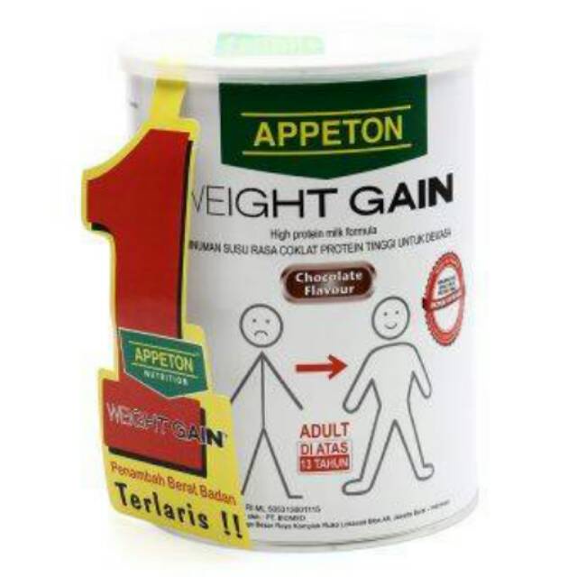 

Susu Appeton Weight Gain Ggemuk Dewasa Rasa Coklat. Ambah Berat Badan Gemuk - 450Gr