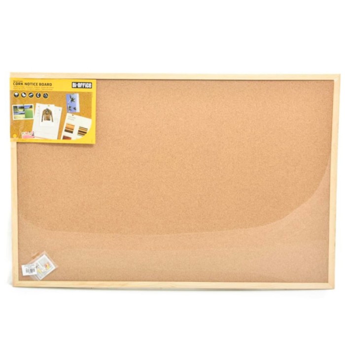 

Promo Bi Silque Cork Board Papan Buletin 90X60Cm