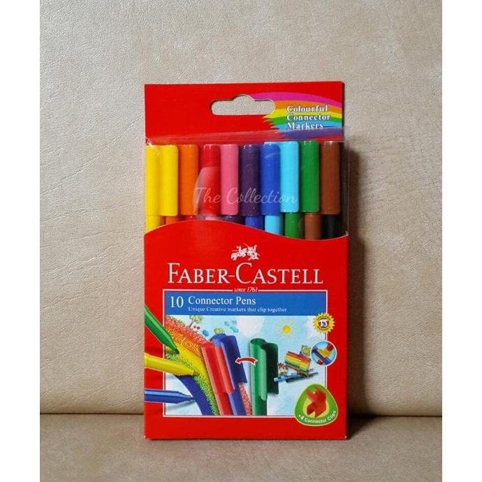 

ATK0236FC 10 warna connector pen Faber Castell spidol 11150A Faber-