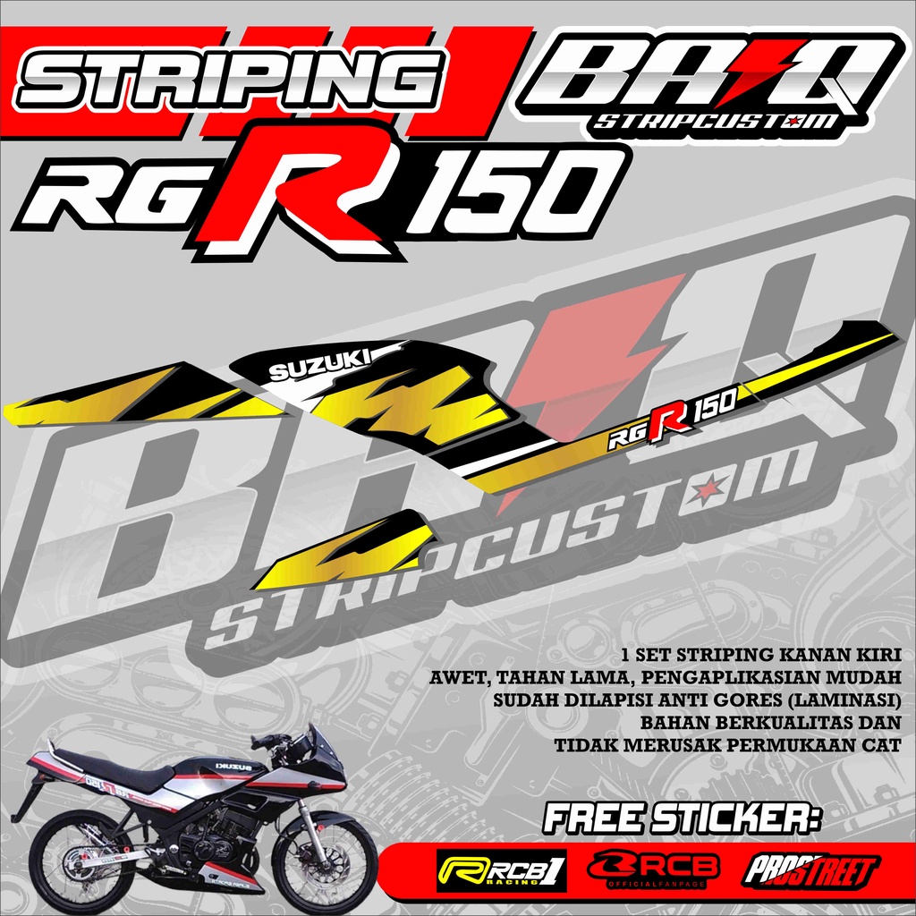 STICKER STRIPING RGR 150 - STRIPING RGR 150 PREMIUM ABSTRAK 03