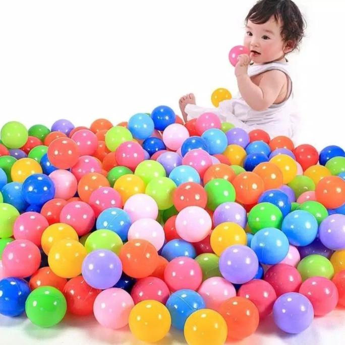 Bola mandi kecil isi 50 pcs / bola renang warna warni
