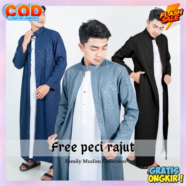 Juvah Saudi Model Kekinian Juba Arab Bahan Adem Nyaman Digunakan Baju Muslim Sholat Jumat Gamis Pria
