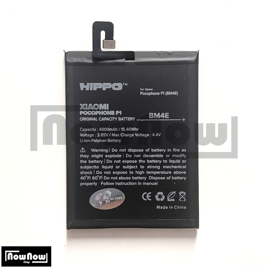 Baterai Hippo Pocophone F1 Bm4E Bm 4E Poco 4000 Mah Focophone F1 F1 Garansi Res Hippo Batre Batrai