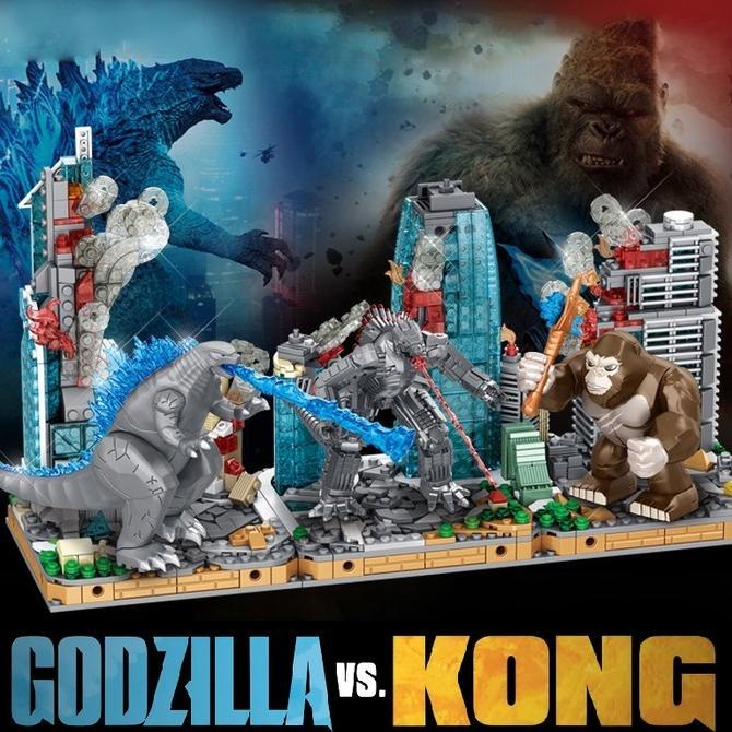 Kaiju Mecha Godzilla Gojira King of Monsters Minifigure Diorama Brick