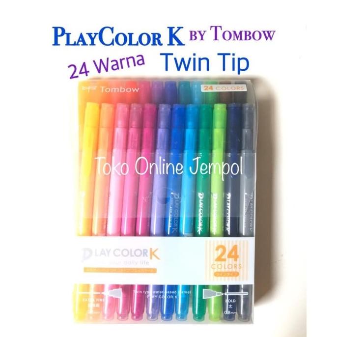 

Playcolor K 24 warna 060270 Spidol Dual Tip Twin Water based ATK0847TW