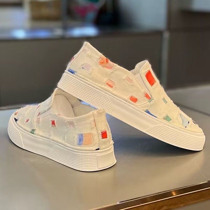 Sepatu Kanvas Pria, Sepatu Pria Kanvas Nyaman, Kasual, Satu Pedal, Sepatu Baru